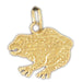 Frog Charm Pendant 14k Gold