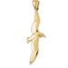 Bird Charm Pendant 14k Gold