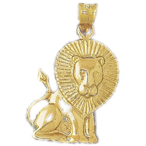 Lion Charm Pendant 14k Gold Grams)