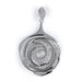 Sterling silver multi-circular fashion CZ pendant