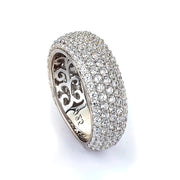 Sterling silver micro-pave CZ band
