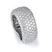 Sterling silver micro-pave CZ band