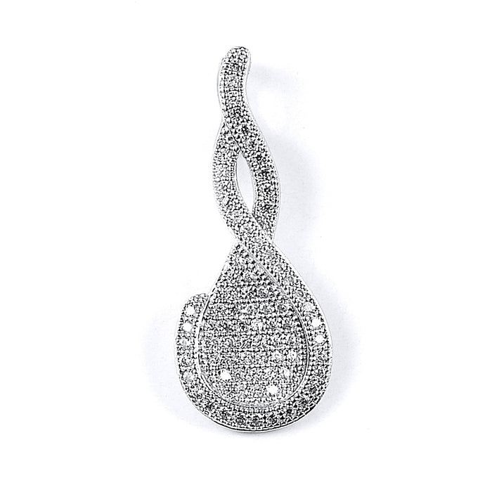 Sterling silver CZ pendant