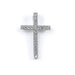 Sterling silver cross CZ pendant