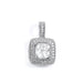 Sterling silver fashion CZ pendant