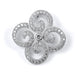 Sterling silver flower CZ pendant