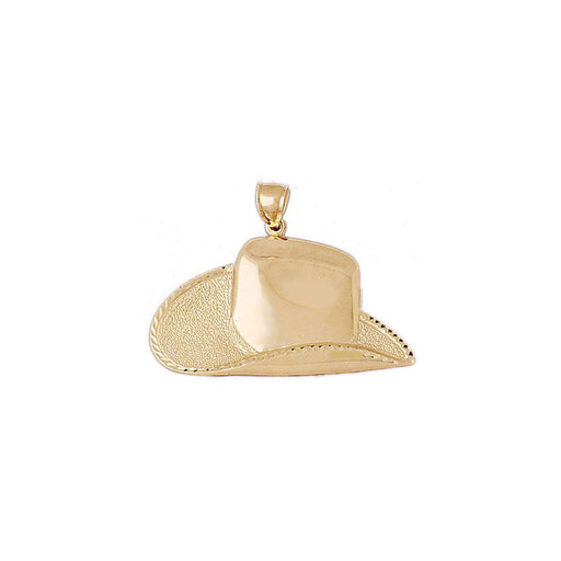 Cowboy's Hat Charm Pendant 14k Gold