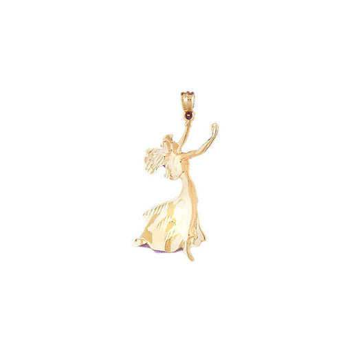 Dancer Charm Pendant 14k Gold