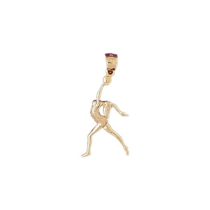 Dancer Charm Pendant 14k Gold