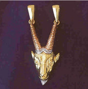 14K GOLD ZODIAC CHARM - CAPRICORN