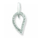 Sterling Silver Rhodium Diamond Pendant