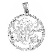 Grandmother Charm Pendant 14k Gold