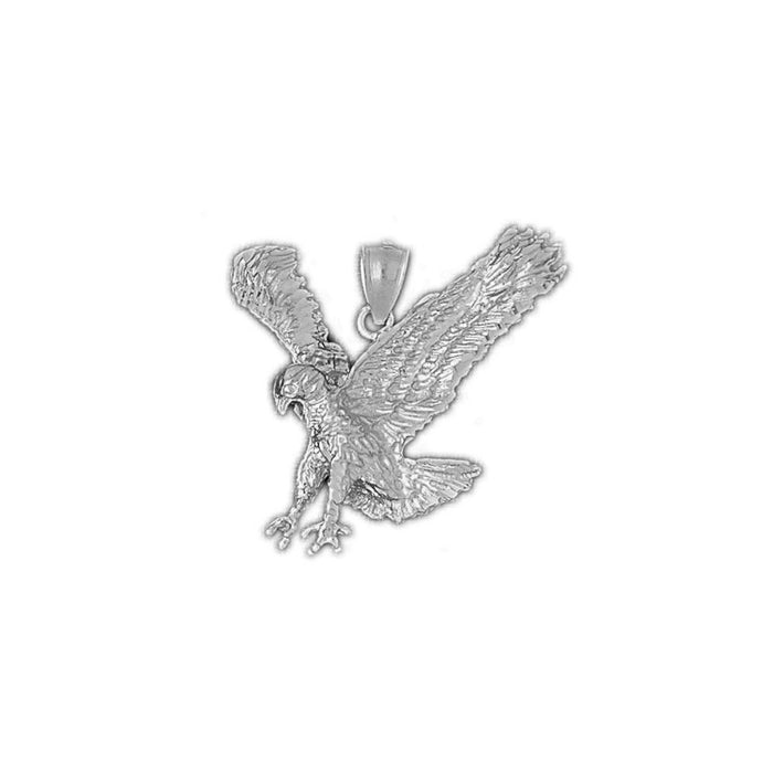 Flying Eagle Charm Pendant 14k Gold