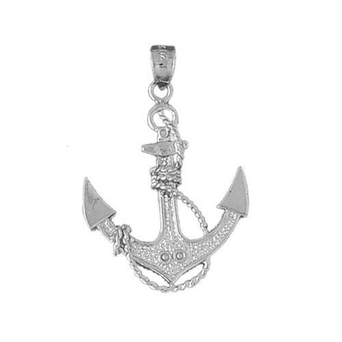 Ship Anchor Charm Pendant 14k Gold