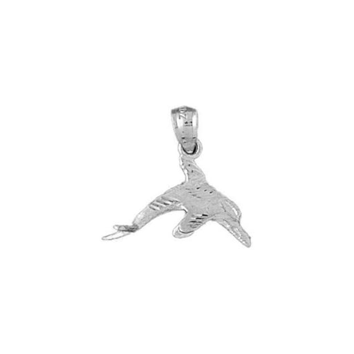 Dolphin Charm Pendant 14k Gold