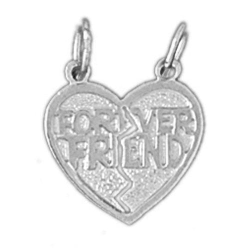 Forever Friend Charm Pendant 14k Gold