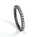 Sterling silver eternity pave CZ band