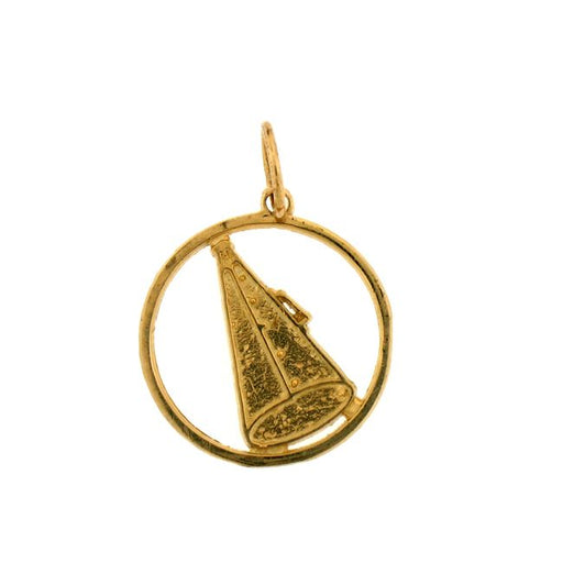 Loud Speaker Charm Pendant 14k Gold