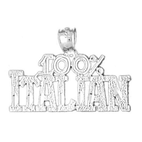 One Hundred Per Cent Italian Charm Pendant 14k Gold