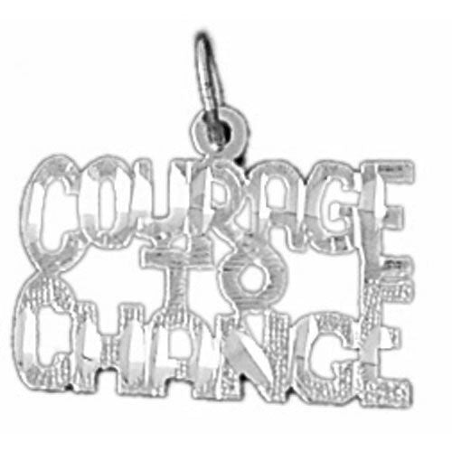 Courage To Change Charm Pendant 14k Gold