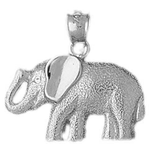 Elephant Charm Pendant 14k Gold