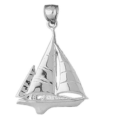 Sailboat Charm Pendant 14k Gold