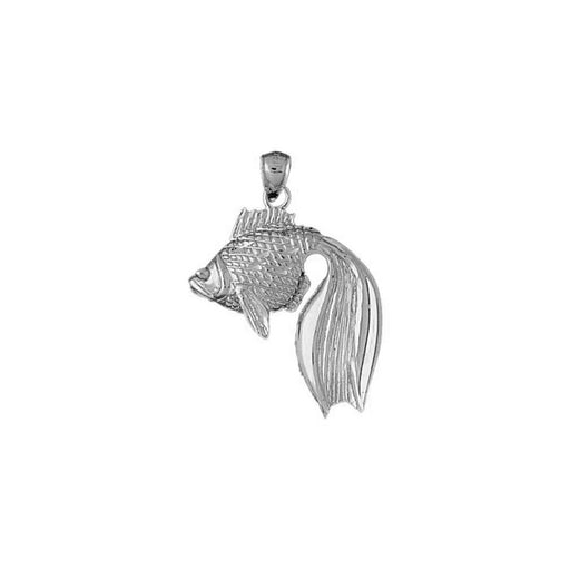 Goldfish Charm Pendant 14k Gold