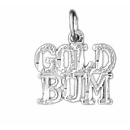 Gold Bum Charm Pendant 14k Gold