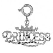 Princess Charm Pendant 14k Gold