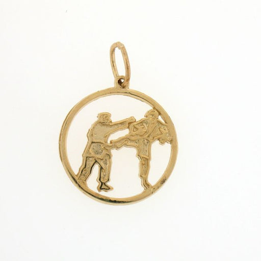 Karate Charm Pendant 14k Gold