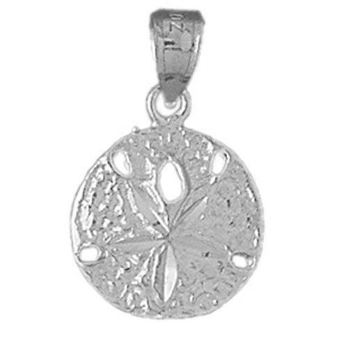 Sand Dollar Sea Urchins Charm Pendant 14k Gold