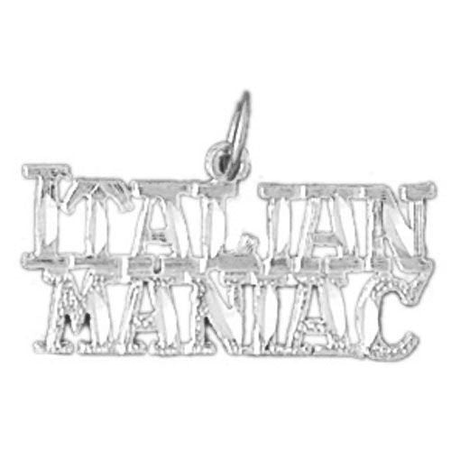 Italian Maniac Charm Pendant 14k Gold