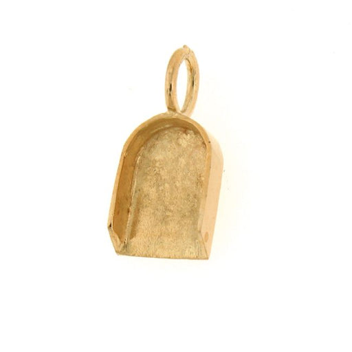 3D Dust Pan Charm Pendant 14k Gold