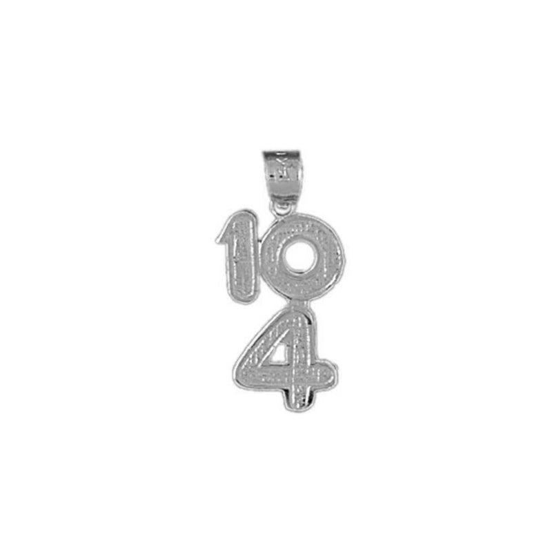 10 4 104 Charm Pendant 14k Gold