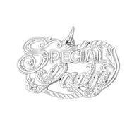 Special Lady Charm Pendant 14k Gold