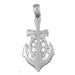 Ship Anchor and Wheel Charm Pendant 14k Gold