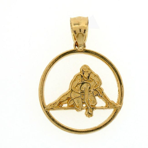 Martial Arts Charm Pendant 14k Gold