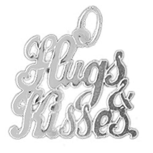 Hugs And Kisses Charm Pendant 14k Gold