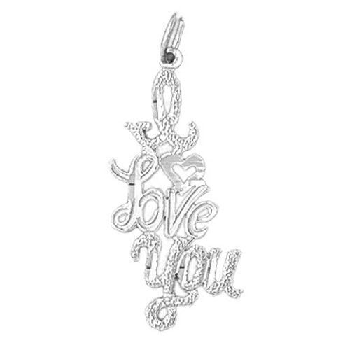 I Love You Charm Pendant 14k Gold