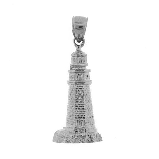 Lighthouse Charm Pendant 14k Gold