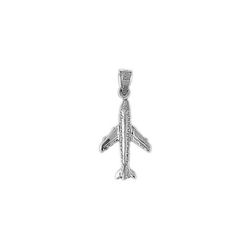 3D Airplane Jet Charm Pendant 14k Gold