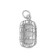 3D Air Boat Charm Pendant 14k Gold