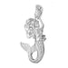 Mermaid Charm Pendant 14k Gold