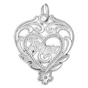 Te Amo Charm Pendant 14k Gold