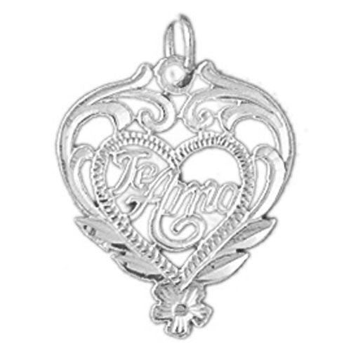 Te Amo Charm Pendant 14k Gold