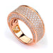 Sterling silver micro-pave CZ ring Rose Gold