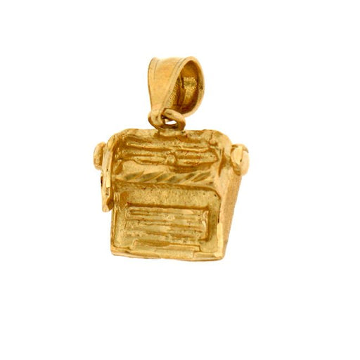 Type Machine Charm Pendant 14k Gold