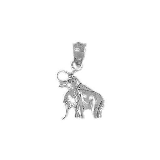 Elephants Charm Pendant 14k Gold