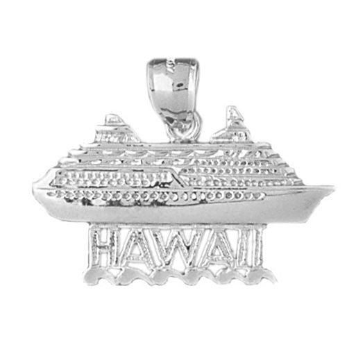 Cruise Ship Hawaii Charm Pendant 14k Gold