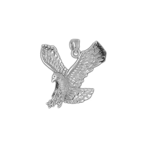 Flying Eagle Charm Pendant 14k Gold